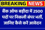 Bank of Baroda Vacancy 2025